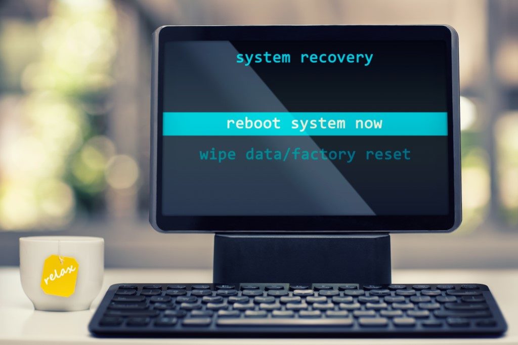 Factory Reset, System Recovery, System Restore.